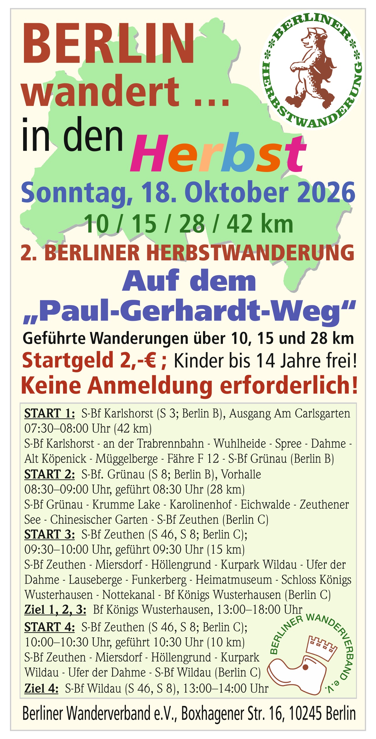 Flyer Herbstwanderung 2026